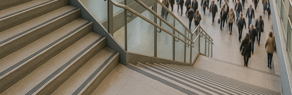 nez de marche escalier gare